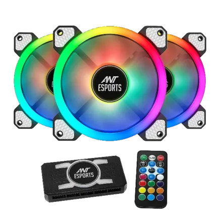 Ant Esports Superflow 120 Kit ARGB Fan (Triple Fan Pack)