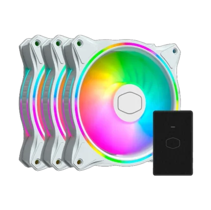 Cooler Master MasterFan MF120 Halo Triple Pack White Fan