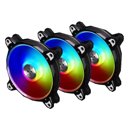 Lian Li Bora Digital 120mm ARGB Cabinet Fan, Triple Pack-Black