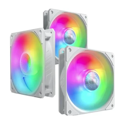 Cooler Master Sickleflow 120 ARGB Triple Pack White Fan-(MFX-B2DW-183PA-R1)