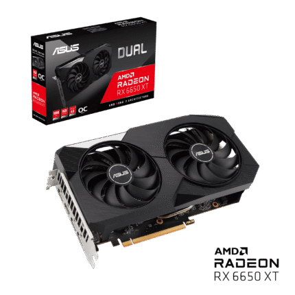 ASUS Dual Radeon RX 6650 XT OC Edition 8GB GDDR6 Graphics Card