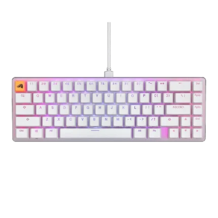 Glorious GMMK2 White Mechanical Compact 65% Gaming Keyboard