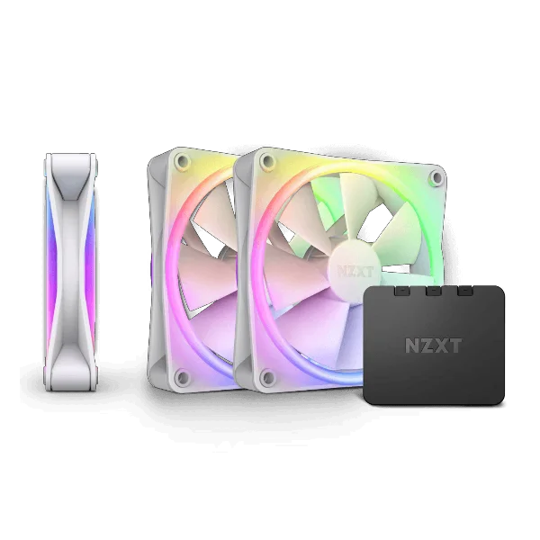 NZXT F120 RGB Duo 120mm White Cabinet Fan With RGB Controller – Triple Pack NZXT F120 RGB Duo 120mm White Cabinet Fan With RGB Controller – Triple Pack