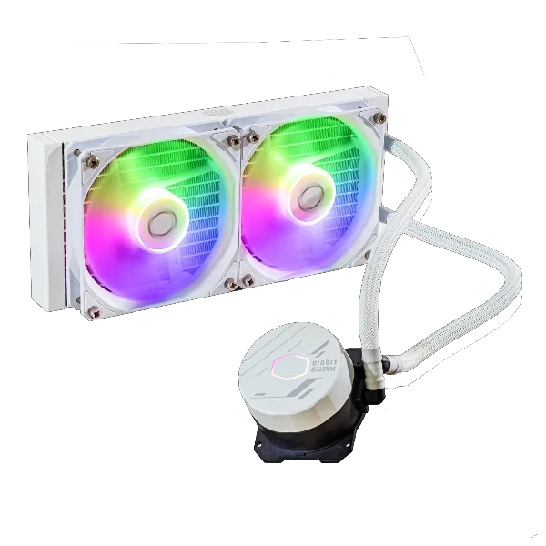 Cooler Master MasterLiquid 240L Core White 240mm ARGB CPU Liquid Cooler Cooler Master MasterLiquid 240L Core White 240mm ARGB CPU Liquid Cooler