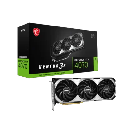 MSI RTX 4070 Ventus 3X OC 12GB GDDR6X Graphics Card