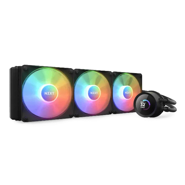 Nzxt Kraken 360 RGB Black CPU Liquid Cooler With LCD Display Nzxt Kraken 360 RGB Black CPU Liquid Cooler With LCD Display