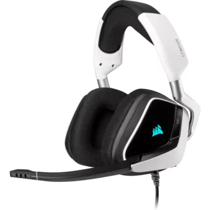 Corsair Void RGB Elite USB White Premium Gaming Headset with 7.1 Surround Sound