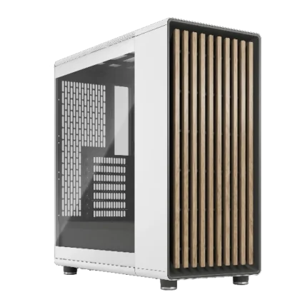 Fractal Design North Chalk White Clear TG (ATX) Mid Tower Cabinet