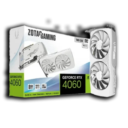 Zotac Gaming GeForce RTX 4060 8GB Twin Edge OC White Edition Graphics Card
