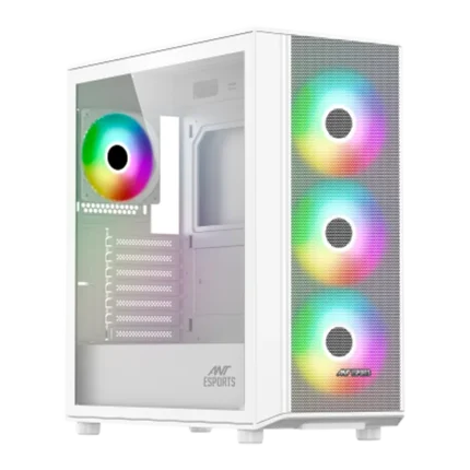 Ant Esports 411 Air ARGB White (E-ATX) Mid Tower Cabinet
