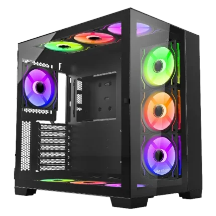 Ant Esports Crystal XL ARGB (ATX) Black Mid Tower Gaming Cabinet