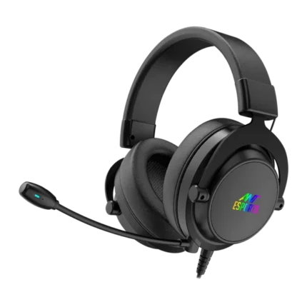 Ant Esports H800 RGB 7.1 Surround Sound Gaming Headset – Black