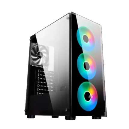 Ant Esports ICE-311GT RGB Black (ATX) Mid Tower Cabinet