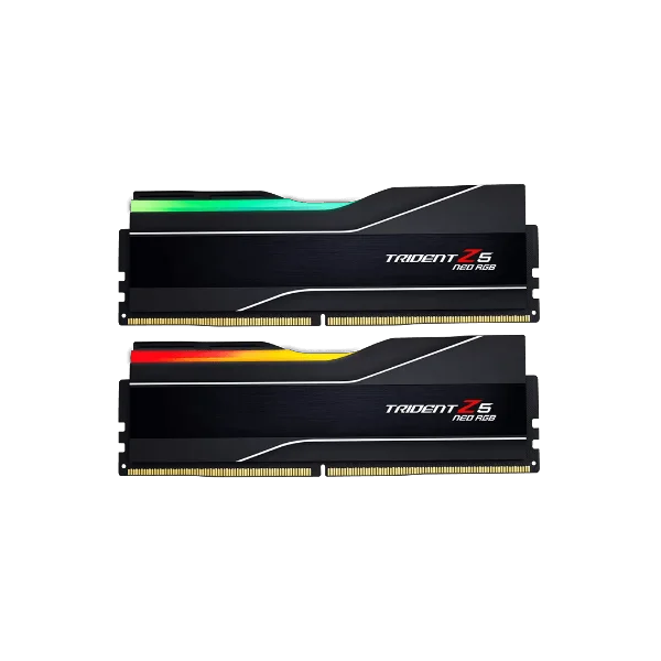 G Skill Trident Z5 Neo RGB 32GB 16GBx2 6000MHz DDR5 Desktop RAM - Matte Black G Skill Trident Z5 Neo RGB 32GB 16GBx2 6000MHz DDR5 Desktop RAM - Matte Black