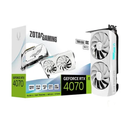Zotac Gaming RTX 4070 Twin Edge OC White Edition 12GB Graphics Card-(ZT-D40700Q-10M)