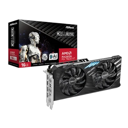 ASRock Radeon RX 7600 XT Challenger 16GB OC Graphics Card