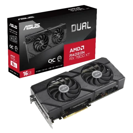ASUS Dual Radeon RX 7800 XT OC Edition 16GB Graphics Card