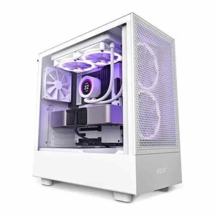 NZXT H5 Flow White E-ATX Mid Tower Cabinet