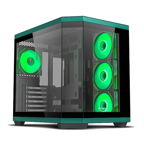 Ant Esports Crystal X11 ARGB (ATX) Green Mid Tower Cabinet Ant Esports Crystal X11 ARGB (ATX) Green Mid Tower Cabinet