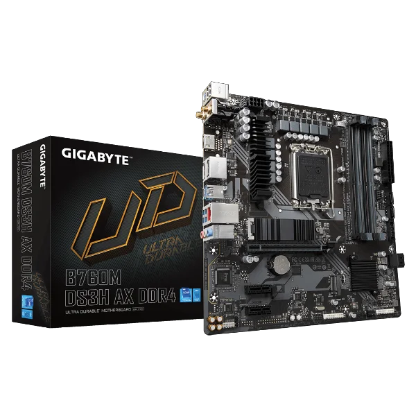 Gigabyte B760M DS3H AX DDR4 Wi-Fi Motherboard Gigabyte B760M DS3H AX DDR4 Wi-Fi Motherboard