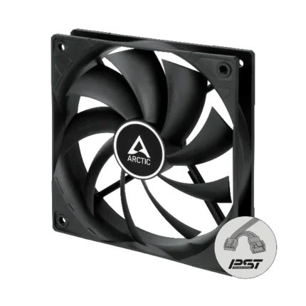 Arctic F12 PWM PST 120mm Case Cooling Fan - Black