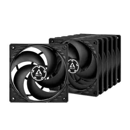 Arctic P12 PWM PST 120mm Black Case Fan - 5 Pack