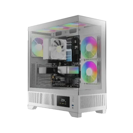 Gamdias ATLAS M1 ARGB (ATX) Mid Tower Cabinet - White