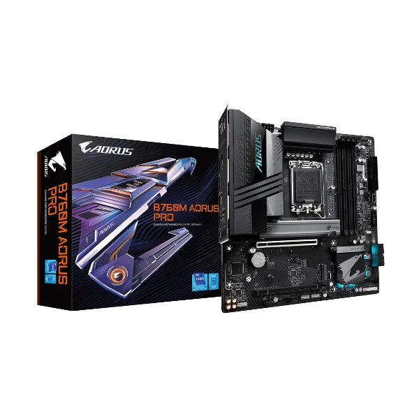Gigabyte B760M AORUS PRO DDR5 LGA1700 M-ATX Motherboard Gigabyte B760M AORUS PRO DDR5 LGA1700 M-ATX Motherboard