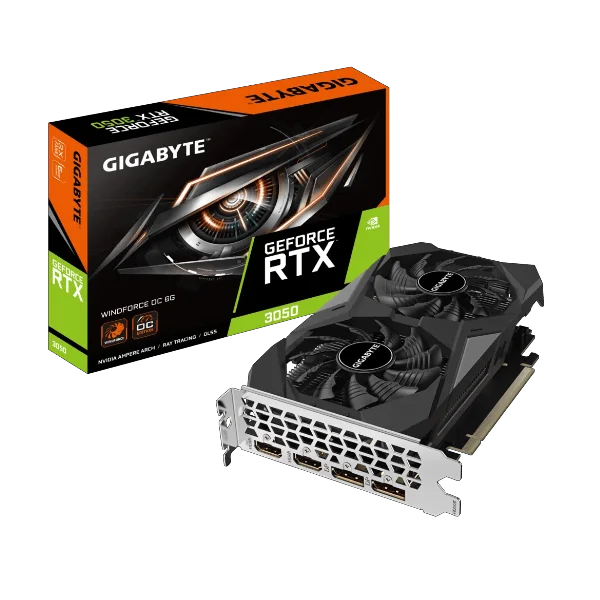 Gigabyte GeForce RTX 3050 WINDFORCE OC 6GB GDDR6 Graphics Card Gigabyte GeForce RTX 3050 WINDFORCE OC 6GB GDDR6 Graphics Card