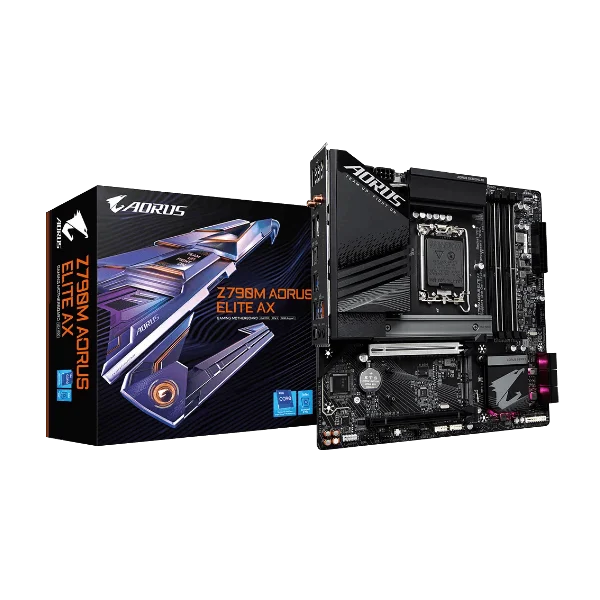 Gigabyte Z790M AORUS ELITE AX DDR5 LGA 1700 M-ATX Motherboard Gigabyte Z790M AORUS ELITE AX DDR5 LGA 1700 M-ATX Motherboard