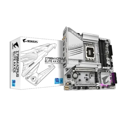 Gigabyte Z790M AORUS ELITE AX ICE DDR5 LGA 1700 M-ATX Motherboard