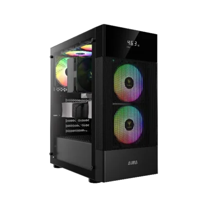 Gamdias AURA GC5 ARGB (ATX) Mid Tower Cabinet - Black