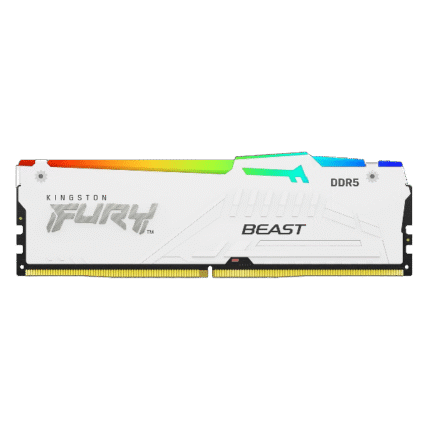 Kingston FURY Beast RGB 16GB DDR5 6000MHz CL40 Desktop RAM - White