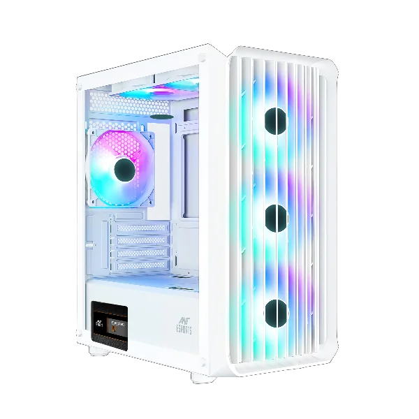 Ant Esports 205 Mini 6F ARGB (M-ATX) Mid Tower Cabinet - White Ant Esports 205 Mini 6F ARGB (M-ATX) Mid Tower Cabinet - White