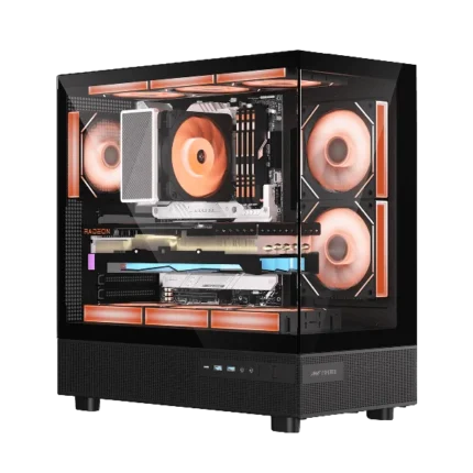 Ant Esports Crystal X6 ARGB (ATX) Mid Tower Cabinet - Black