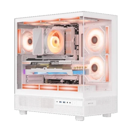 Ant Esports Crystal X6 ARGB (ATX) Mid Tower Cabinet - White