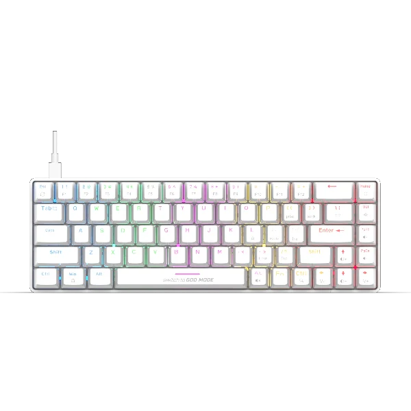 Cosmic Byte CB-GK-36 Artemis 68 Key RGB Mechanical Blue Switch Keyboard - White Cosmic Byte CB-GK-36 Artemis 68 Key RGB Mechanical Blue Switch Keyboard - White