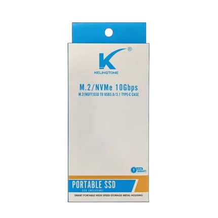 Kelingtone KA-222-C3-BK M.2 NVMe Portable SSD Enclosure