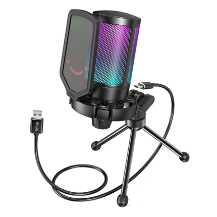 Fifine AmpliGame A6V USB Gaming Microphone - Blue