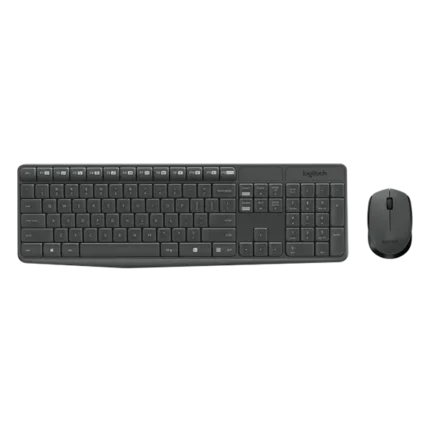 Logitech MK235 Wireless Keyboard and Mouse Combo - Black