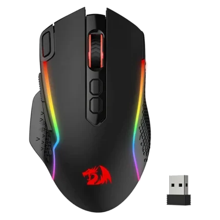 Redragon M810 Taipan Pro RGB Wired And Wireless Mouse - Black
