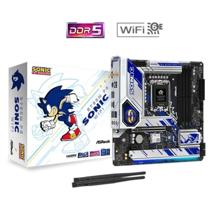 ASRock B760M PG SONIC WiFi LGA 1700 DDR5 mATX Motherboard