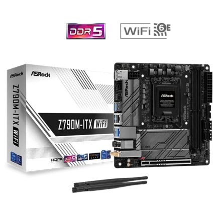 ASRock Z790M-ITX WiFi LGA 1700 DDR5 Mini-ITX Motherboard