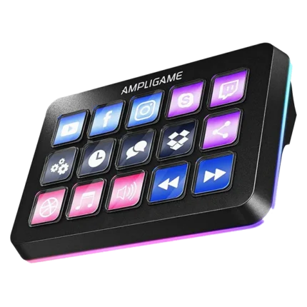 FIFINE AmpliGame D6 Black Control Pad with 15 Customized Keys