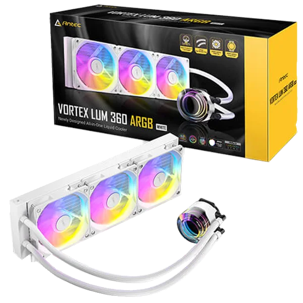 Antec Vortex Lum 360 White ARGB CPU Liquid Cooler Antec Vortex Lum 360 White ARGB CPU Liquid Cooler