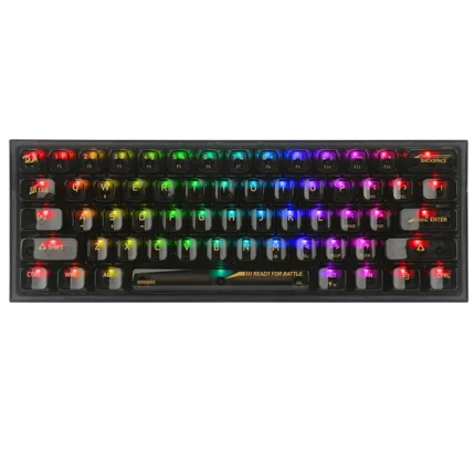 Redragon Fizz K617 Black Transparent 60% Wired Mechanical Keyboard