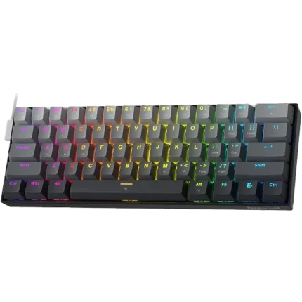 Redragon Fizz K617 Misty Grey RGB 60% Magnetic Switch Wired Mechanical Keyboard