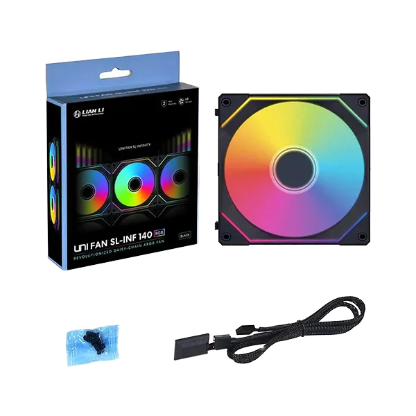 Lian Li Black UNI Fan SL Infinity 140mm Cabinet FanLian Li Black UNI Fan SL Infinity 140mm Cabinet Fan Lian Li Black UNI Fan SL Infinity 140mm Cabinet FanLian Li Black UNI Fan SL Infinity 140mm Cabinet Fan