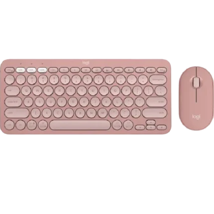 Logitech Rose Color Wireless Pebble 2 Mouse And Keyboard Combo
