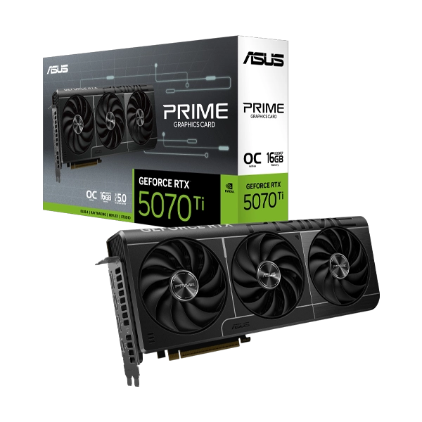 ASUS Prime GeForce RTX 5070 Ti OC 16GB GDDR7 Graphics Card ASUS Prime GeForce RTX 5070 Ti OC 16GB GDDR7 Graphics Card